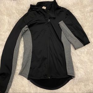Black workout sweatshirt